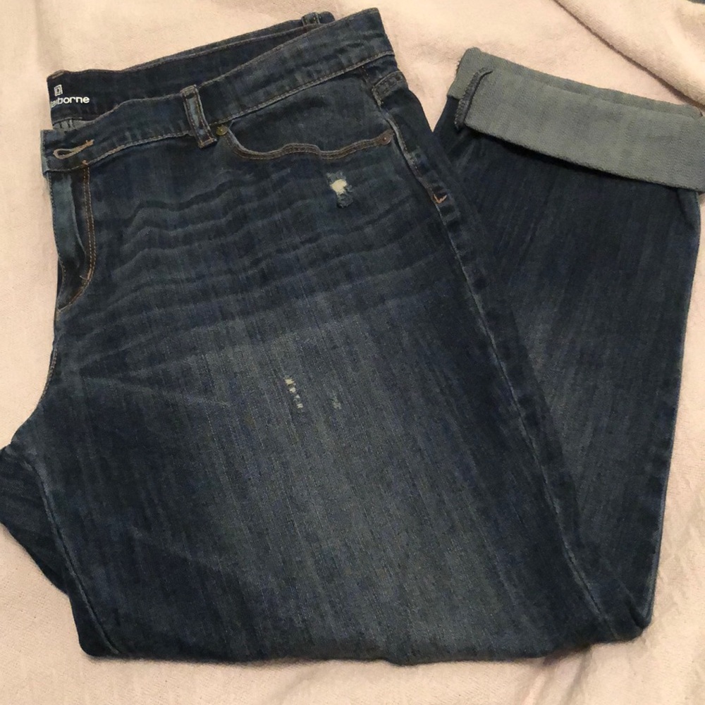 Liz Claiborne Jean Capri size 18